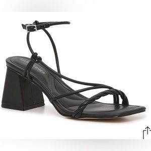 MARC FISHER BLACK MALYN SANDAL